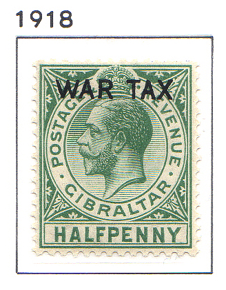 1918 Knig Georg V WAR TAX