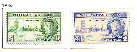 1946 Roi George VI Victoire