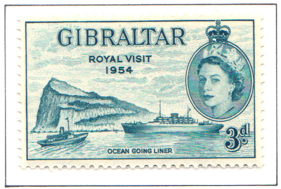 1954 Besuch nach Gibraltar der QEII