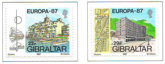 1987 Europa Cept. Arquitectura Moderna