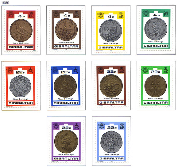 1989 Nouvelles pièces de monnaie