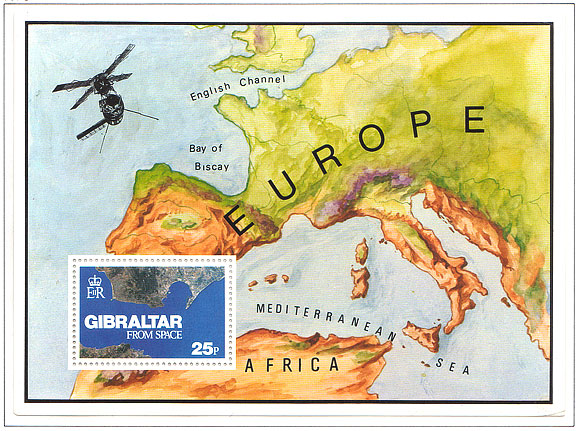 1978 HOJA Gibraltar Desde El Espacio