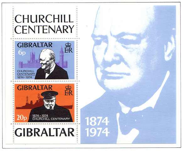 1974 Birth Centenary of Churchill M/S