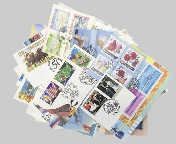 Gibraltar Kiloware Stamps 50g
