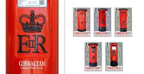 Boites aux lettres en forme de pilier de Gibraltar