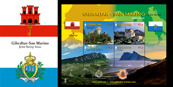 Joint Issue Gibraltar - San Marino