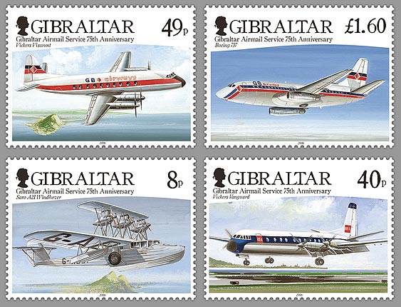 Gibraltar Airmail Service 75th Anniversary