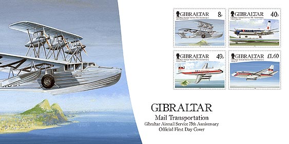 Gibraltar Airmail Service 75th Anniversary