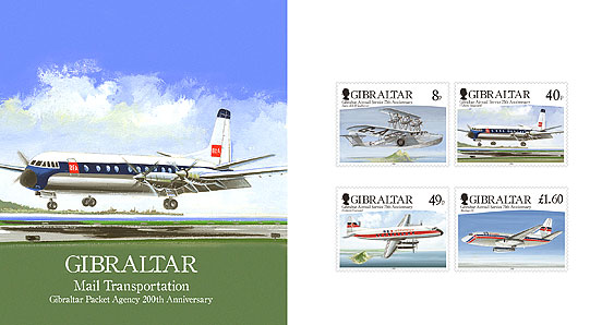 Gibraltar Airmail Service 75th Anniversary