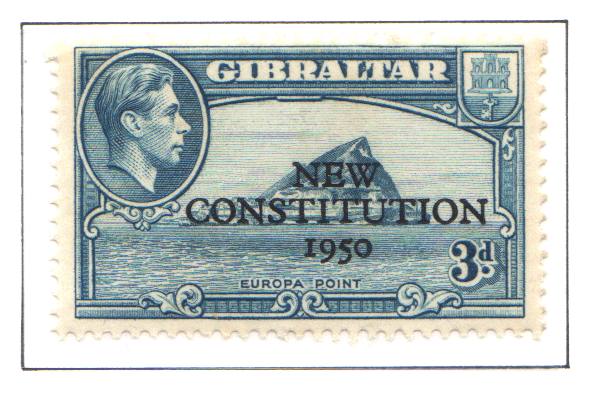 1950 KG VI  New Constitution 3d