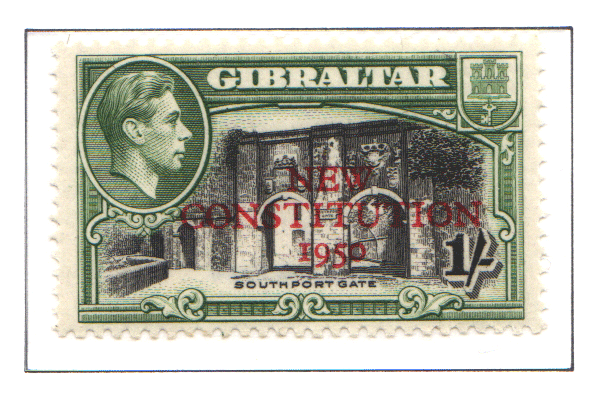 1950 KG VI  New Constitution 1s