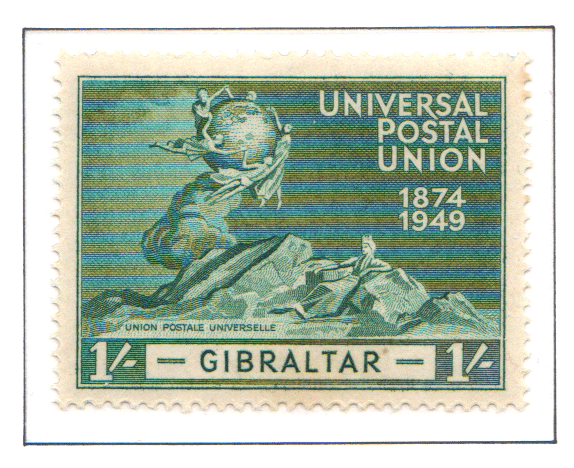 1949 KG VI  75th Ann. of UPU 1s