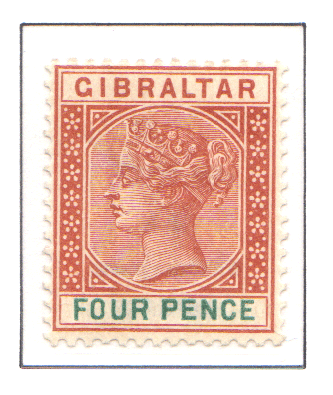 1898  QV Reissue in sterling 4d
