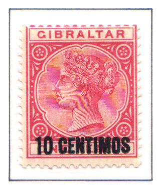 1889  QV Overprint 10c (1d)