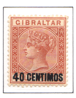 1889  QV Overprint 40c (4d)