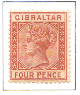 1886 -1887 QV Gibraltar 4d