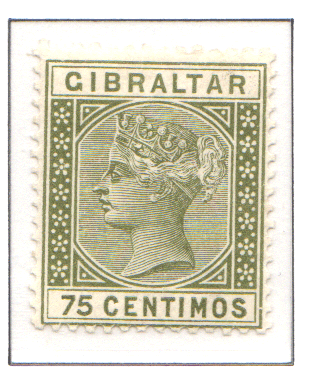 1889 QV Spanish Currency 75c