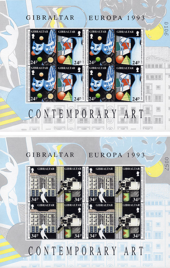 1993 Europa Art - Sheetlets