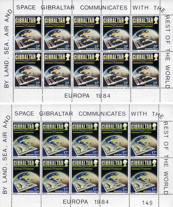 1984 Europa Sheetlets