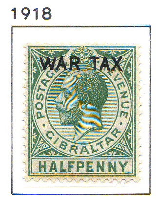 1918 König Georg V WAR TAX