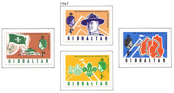 1968 60 Aniversario Del Escultismo en Gibraltar
