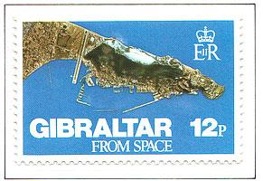 1978 Gibilterra veduta da spazio