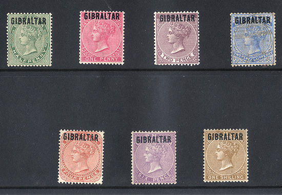 1886 QV Bermuda Overprint Complete set