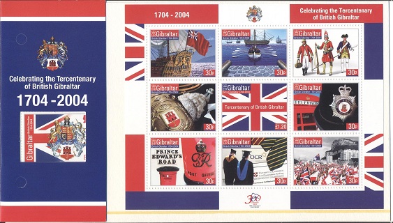 3° centenario di Gibilterra britannica 1704 - 2004