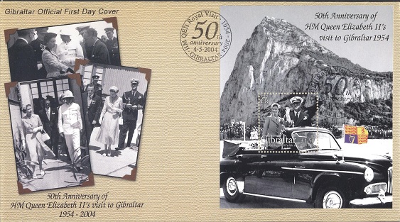 HM QE II Royal Visit to Gibraltar 1954