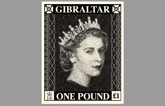 Penny Black £1 Stamp