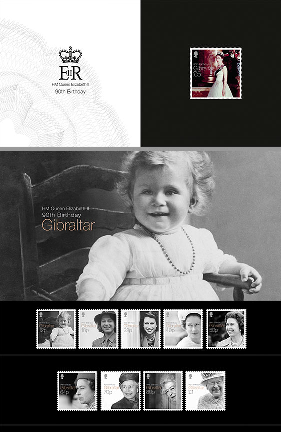 Queen Elizabeth II 90th Birthday x 2 Pack