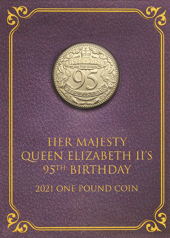 Monedas £ 1 libra Gibraltar año 2021 Queen 95th Birthday LTD Nueva! 