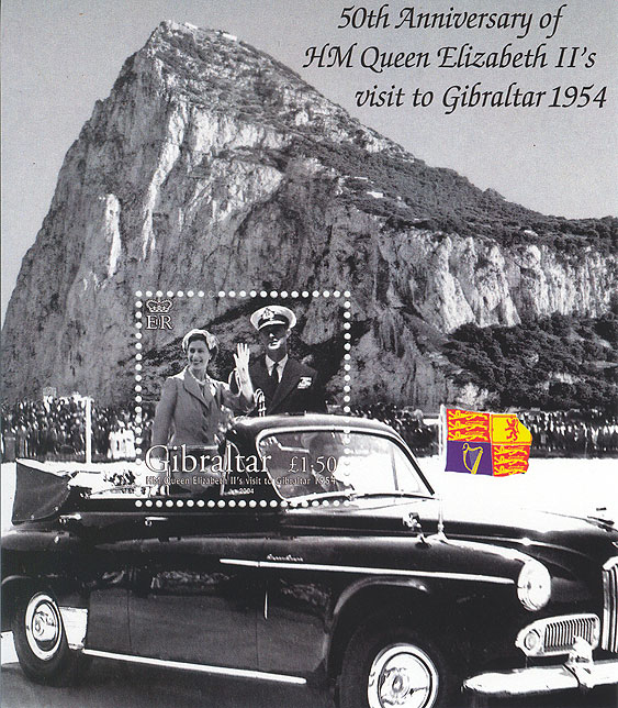 HM QE II Royal Visit to Gibraltar 1954