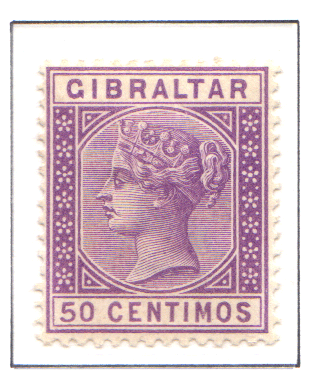 1889 QV Spanish Currency 50c