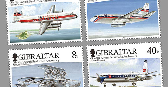 Service de courrier aérien de Gibraltar, 75e anniv